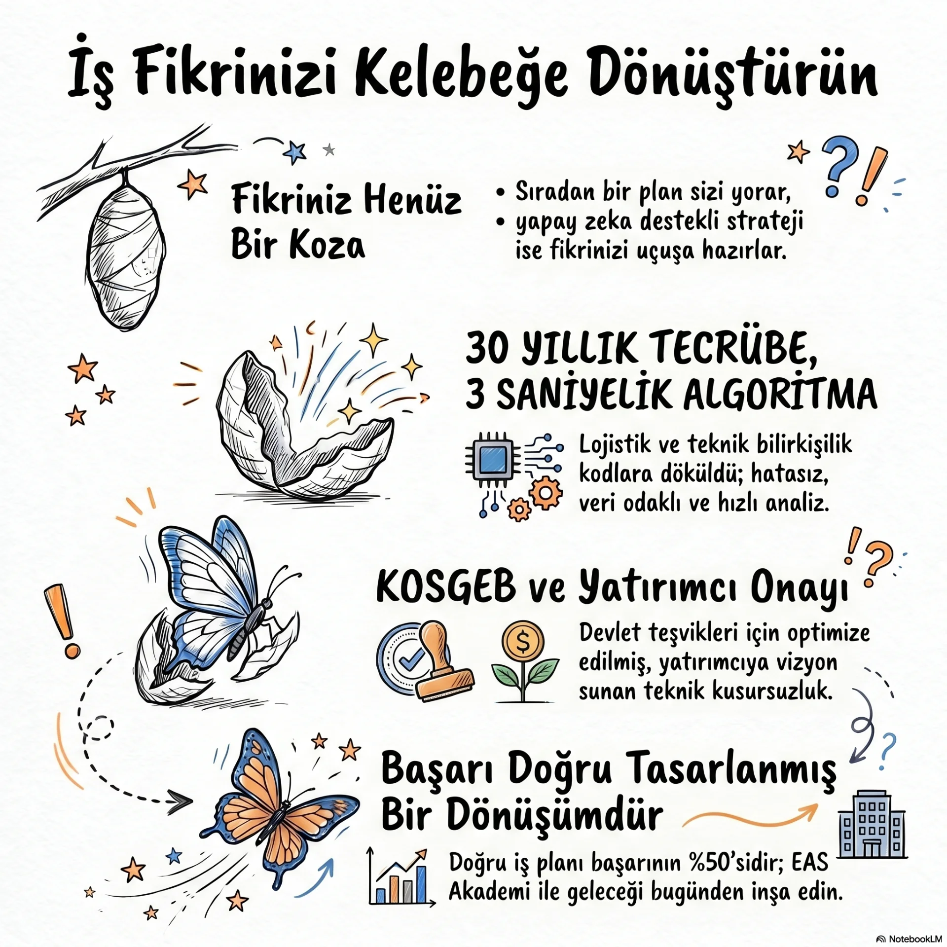 İş Fikrinizi Kelebeğe Dönüştürün