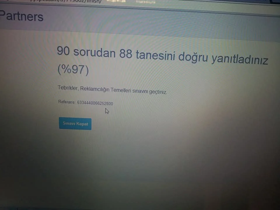 ADWORS Google Sınav Notu